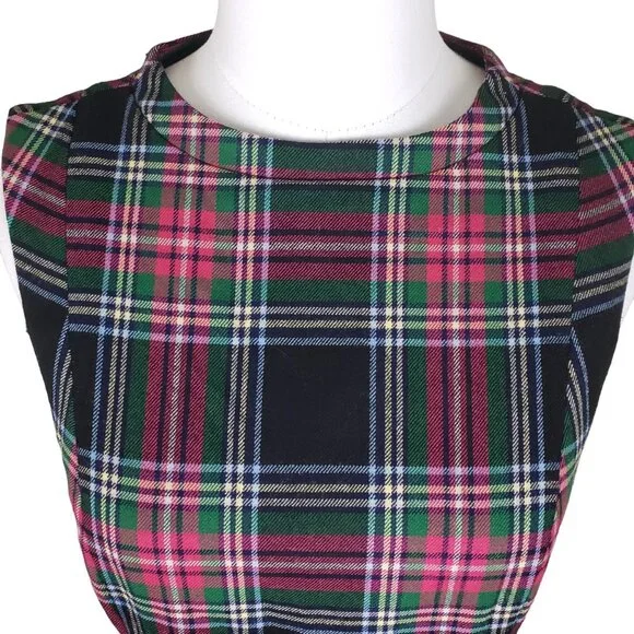 Pendleton Sheath Lined Plaid Dress 6 Wool Plaid Classic Style Like New Condition - Picture 7 of 11